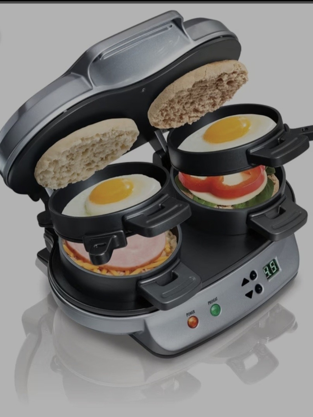 Hamilton Beach 25490A Dual Breakfast Sandwich Maker - AMAZING CONDITION